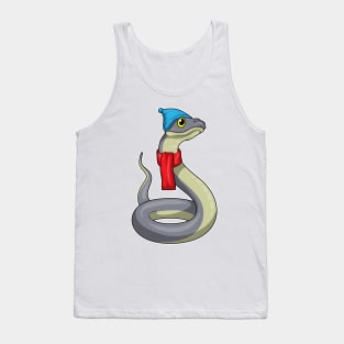 Snake Scarf Beanie Tank Top